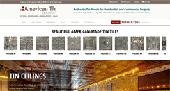 Desktop Screenshot of americantinceilings.com